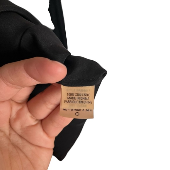 Vintage Y2K Elie Tahari Silk Micro Pleated Witchy Mini Dress Goth Black Size 4 - Picture 11 of 14
